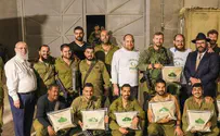 עשרות זוגות תפילין חולקו ללוחמים ברצועה