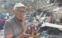 הבית נחרב, החנוכייה שרדה והועברה לביידן