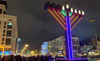 Amid war in Ukraine, Europe's largest menorah lit in Kyiv