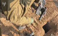 IDF spokesperson IDF forces clash with terrorist hiding in tunnel shaft