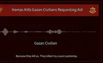 IDF Spokesperson Gaza civilians reveal: Hamas murdered civilian who sought help from UNRWA