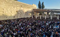 עצרת ענק בכותל להשבת החטופים