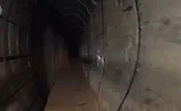 The tunnel where hostages were held in Khan Yunis