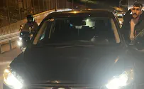 שב"ח נהג ברכב גנוב ונעצר במחסום חיזמא