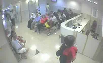 מצלמת האבטחה ברמב"ם רופא ברמב"ם הותקף בידי בעלה של מטופלת