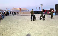 Exhibition for evacuees at Dead Sea