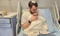 Firstborn daughter born to severely wounded soldier