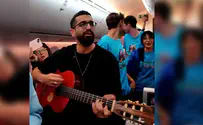 Hanan Ben Ari performs on flight to Miami