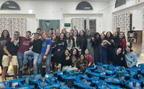 חניכי בני עקיבא חילקו מאות סלי מזון לפסח