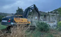 הריסת בניה בלתי חוקית ערבית באזור דולב
