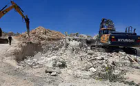 Illegal Arab-built structures demolished south of Jerusalem
