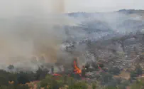 שריפה סמוך לשכונת הר חומה בירושלים