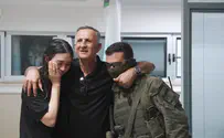 Released hostages reunited with their families