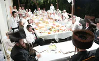 האדמו"ר החסידי ערך 'טיש' ביישוב רבבה