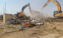 הריסה של בנייה בלתי חוקית באזור יריחו