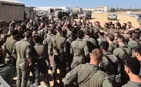 Soldiers blow Shofar before entering Rafah