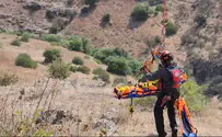 מטייל נפל ושבר את רגלו, כך הוא חולץ
