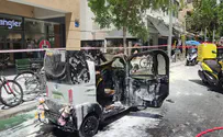 קלנועית עלתה באש, שניים נפצעו באורח קשה