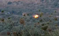 Bomb explodes seconds before bus passes by