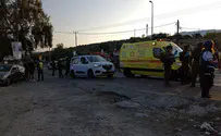 Автомобиль пытался совершить наезд на солдат возле Ариэля. Видео