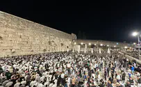 Watch: Tens of thousands attend Selichot prayers at Western Wall
