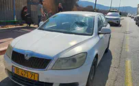 "סלע פער חור בשמשה וכמעט פגע לי בראש"