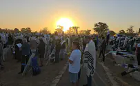 תפילת הושענא רבה בזירת הטבח בחניון רעים