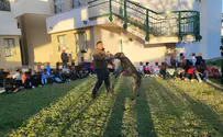 Working dog exhibition for Kiryat Malachi school