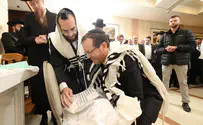 יועצו החרדי של נשיא המדינה ערך ברית לבנו