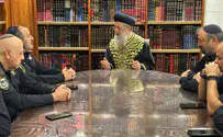 לרגל חנוכה: בכירי המשטרה אצל הראשון לציון