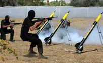 Watch: Muslim preschooler practices mortar-launching skills