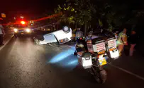 Man survives car crash - and is killed by police car