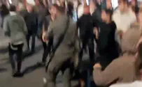 Police officer stomps on protester's head