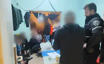 74 שב"חים נעצרו בבניין אחד