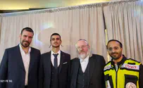 החתן התמוטט לפני החתונה, מציליו חגגו לו
