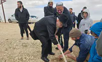 הרב ליאור וחברי 'עוצמה יהודית' נטעו עץ