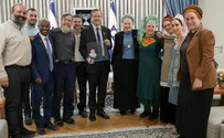 הנשיא נפגש עם משפחתו של הרב דרוקמן