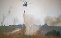 השריפה בהרי ירושלים: מאמצי הכיבוי נמשכים, הכבישים נפתחו