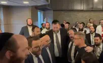 Advisers to MKs and ministers sing with hostage's parents