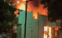 מצלמות האבטחה חשפו: כך הוצת בית הכנסת