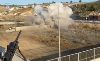 Watch: IED destroyed in a powerful explosion in Judea and Samaria