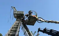 לוחם אש נלכד במהלך חילוץ בירושלים