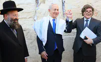 Javier Milei ends visit with emotional prayer at Western Wall