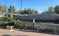 Missile debris the size of a bus falls in Samaria