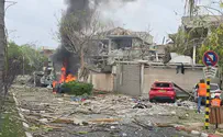 30 missiles in two barrages, 10 impact sites