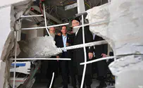 Herzog visits missile strike sites: 'This place will be rebuilt'