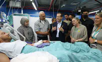 Herzog visits Shamir underground emergency hospital