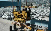 Dozens of military bulldozers arrive in Israel