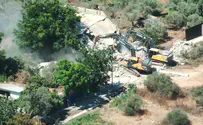 IDF destroys illegal structures and terrorist greenhouse complex