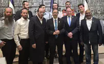 President Herzog honors outstanding haredi volunteers